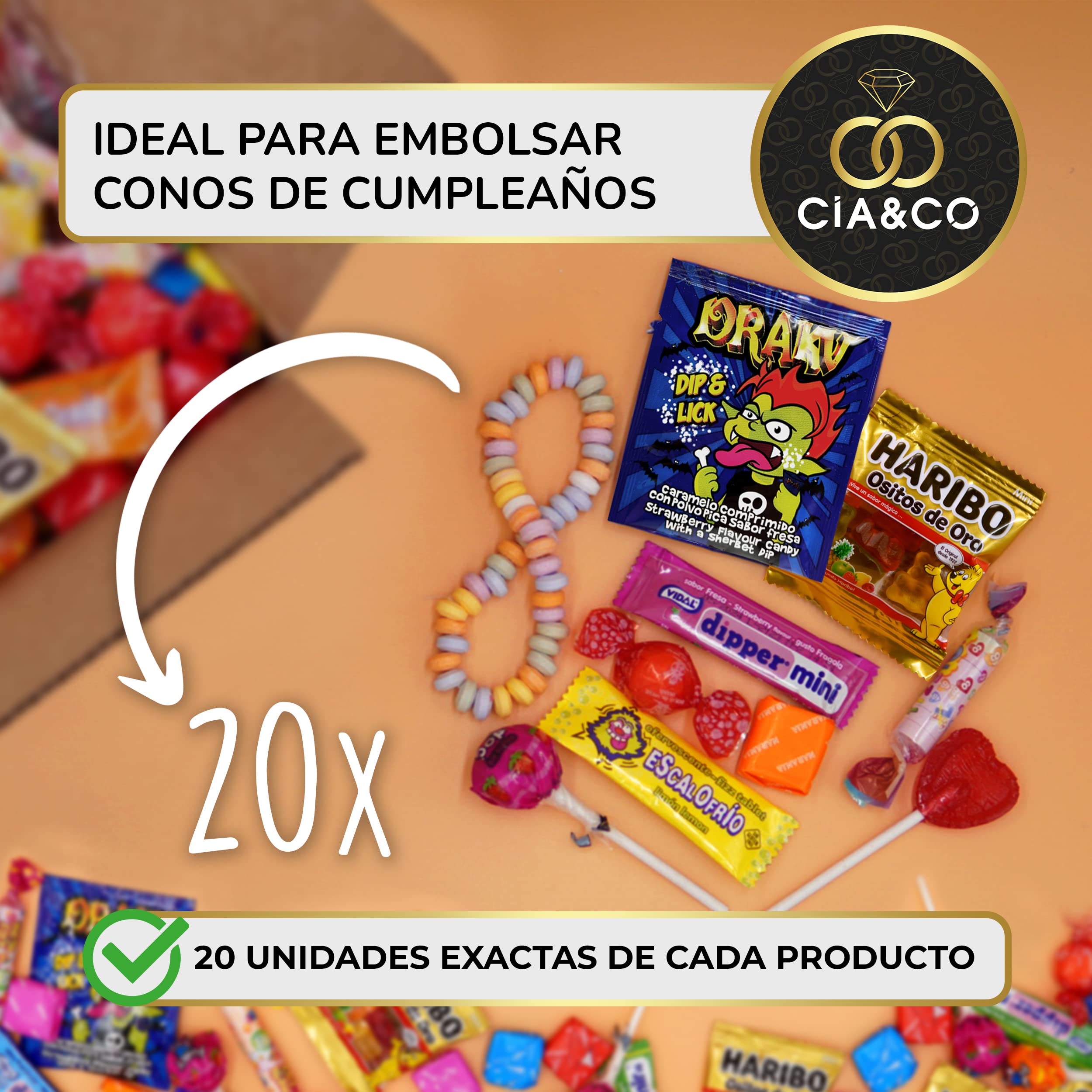 Mega Pack 200 Bonbons, Confiseries et Candy · Pour Piñatas, Fêtes d'Enfants, Noël, Halloween · Jusqu'à 20 Sacs d'Anniversaire · Chaque Pièce Emballée Individuellement - Image 5