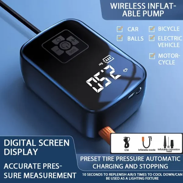 Ne Ratez Pas Ce Compresseur Électrique ! Gonflez Tout en Un Clin d'Œil – Image 3