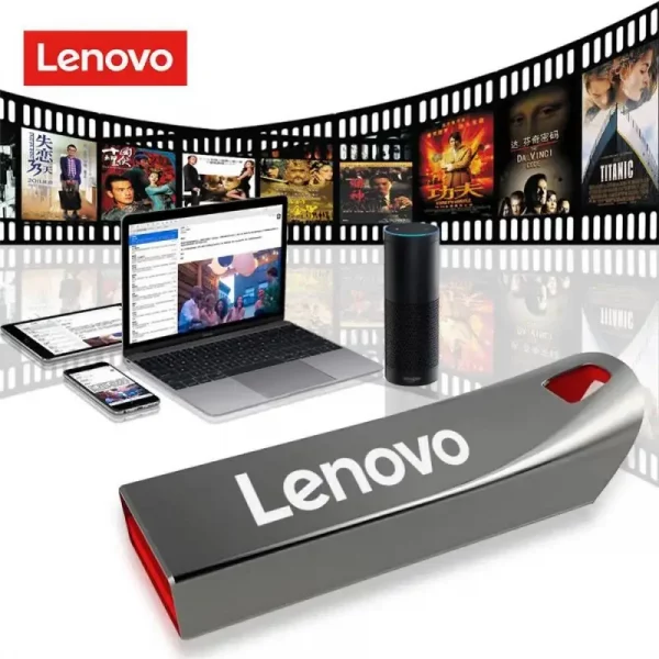 Lenovo-Clé USB 3.0 portable en métal haute vitesse, clé USB, mémoire étanche, disque flash, 1 To, 512 Go, 256 Go, 2 To – Image 6