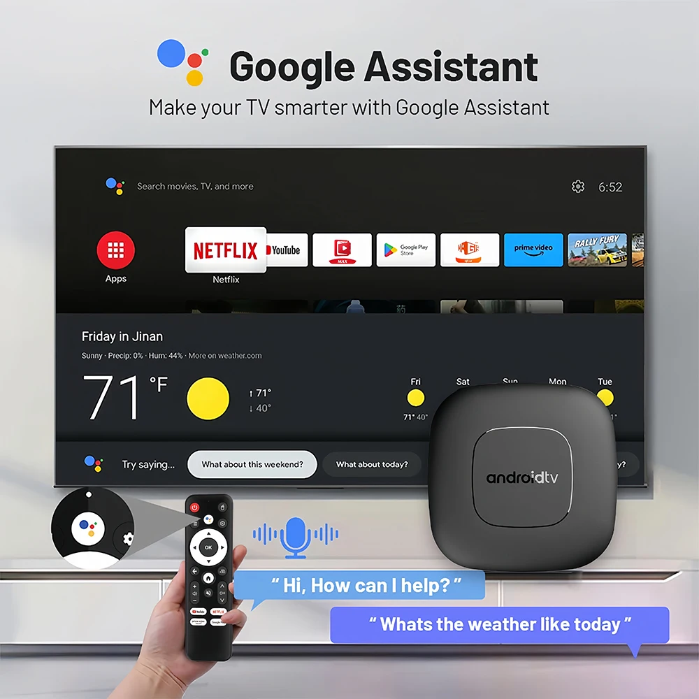 Nouveau sur le marché: Boîte TV Mortal T1 avec Google Assistant, Wifi 5G et Android14 - Image 4