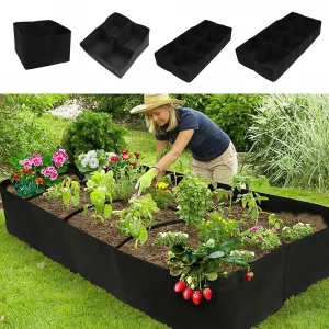 Sac de plantation de jardin multi-gâles, sac de culture en feutre rectangulaire, Pot de plantation de pépinière, légumes, tomates, pommes de terre, conteneur de plantation de plantes