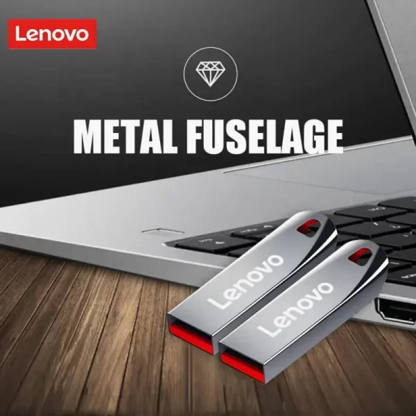 Lenovo-Clé USB 3.0 portable en métal haute vitesse, clé USB, mémoire étanche, disque flash, 1 To, 512 Go, 256 Go, 2 To – Image 4