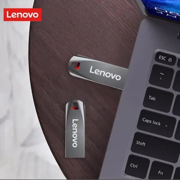 Lenovo-Clé USB 3.0 portable en métal haute vitesse, clé USB, mémoire étanche, disque flash, 1 To, 512 Go, 256 Go, 2 To – Image 2