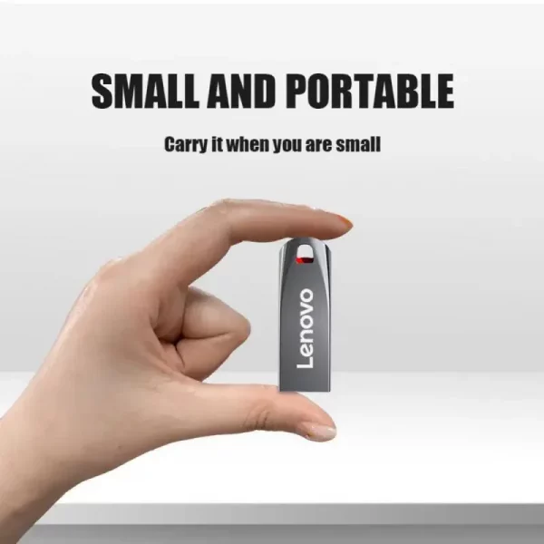 Lenovo-Clé USB 3.0 portable en métal haute vitesse, clé USB, mémoire étanche, disque flash, 1 To, 512 Go, 256 Go, 2 To – Image 5