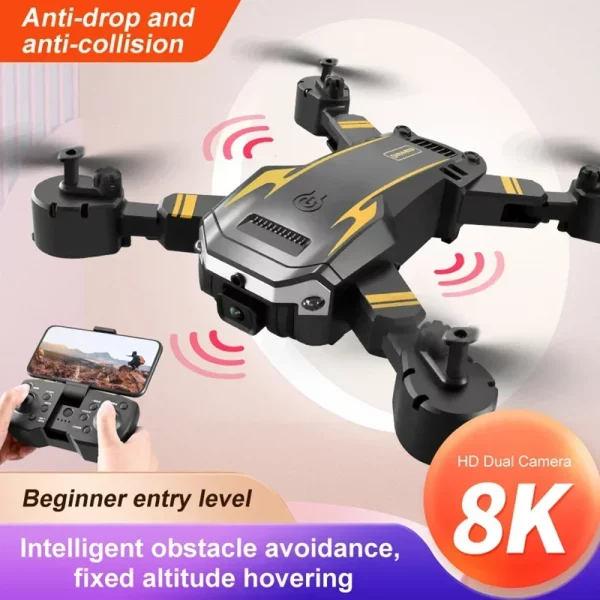 Drone GPS professionnel 5G 8K, double caméra 4K, photographie aérienne, évitement d'obstacles, UAV, quadrirotor, hélicoptère, jouets cadeaux – Image 2