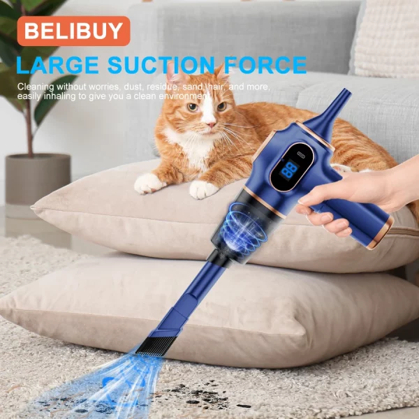 Aspirateur - souffleur de voiture sans fil, appareil ménager, canapé, bureau, haute puissance, livres ménagers, machine, mini aspirateur, nettoyeur de tapis, 95000PA – Image 2