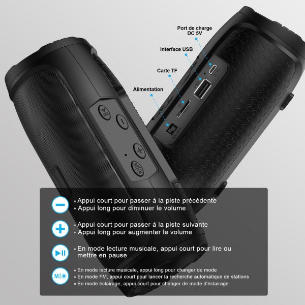 Enceinte Bluetooth polyvalente pour mobiles, tablettes et plus encore - L'accessoire audio ultime – Image 6