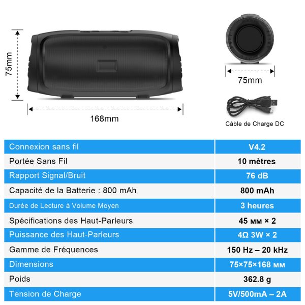 Enceinte Bluetooth polyvalente pour mobiles, tablettes et plus encore - L'accessoire audio ultime – Image 7