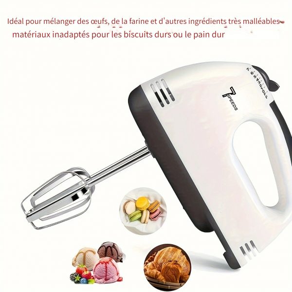 Découvrez le Mixeur Vintage Électrique à Main PANCERKA 7 Vitesses - Fouet et Batteur Polyvalent pour une Cuisine Authentique! – Image 4
