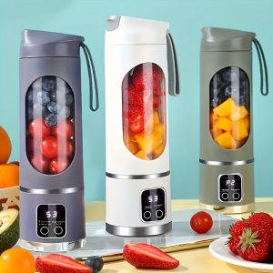 Découvrez le Mixeur Compact Rechargeable par USB - Parfait pour les Boissons aux Fruits Frais!