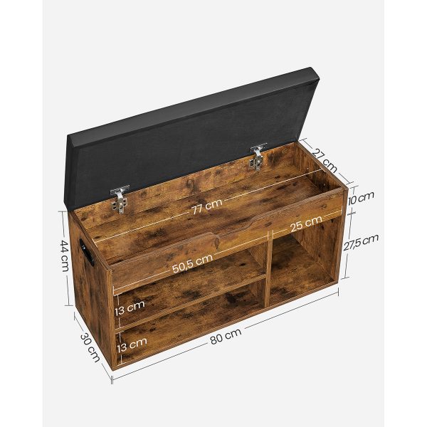 Étagères pour un rangement optimal: Banc à chaussures multifonctionnel! – Image 4