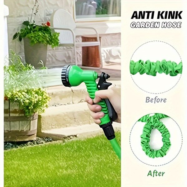 Le Meilleur Tuyau de Jardin Rétractable: Anti-Nœud & Connecteur Pratique - Parfait pour l'Irrigation et le Nettoyage! – Image 2