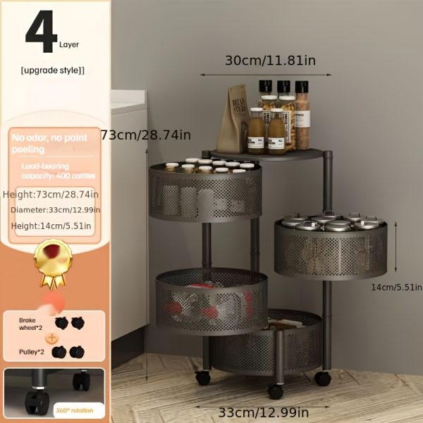 Découvrez l'Étagère Métallique Multicouche : Le Secret d'une Cuisine Organisée! – Image 5