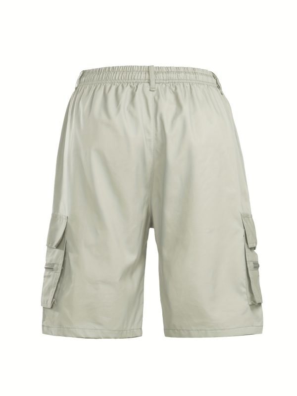 Lot de 2 shorts Cargo avec Imprimé du Drapeau Américain: Parfaits pour le printemps et l'Été – Image 4