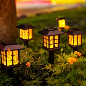Lumières Solaires pour Villa: Éclairage Autonome pendant 10 Heures - lot de 6 lampes