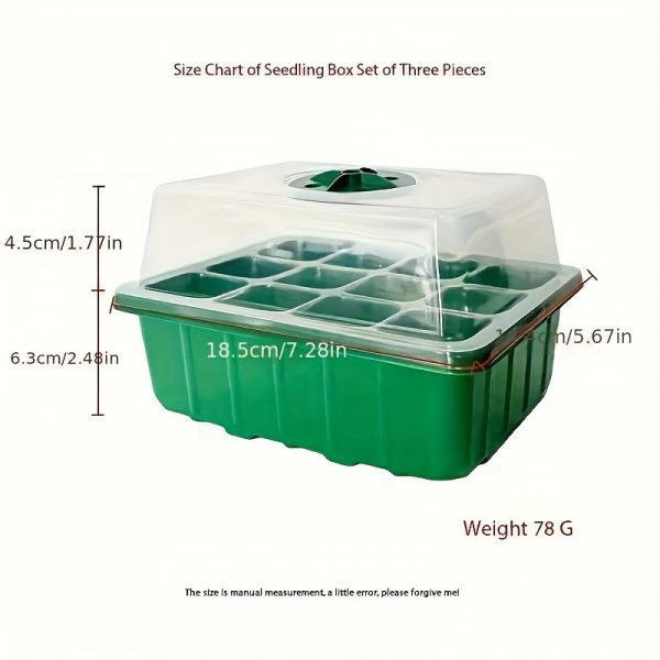 Ensemble de 5 plateaux de germination en plastique avec aérations réglables – Image 6