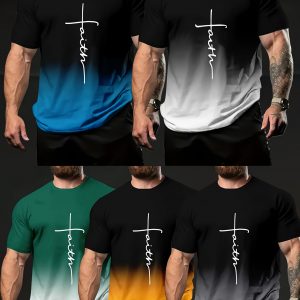 Adoptez le Look Parfait avec cet Ensemble de T-shirts Dégradés