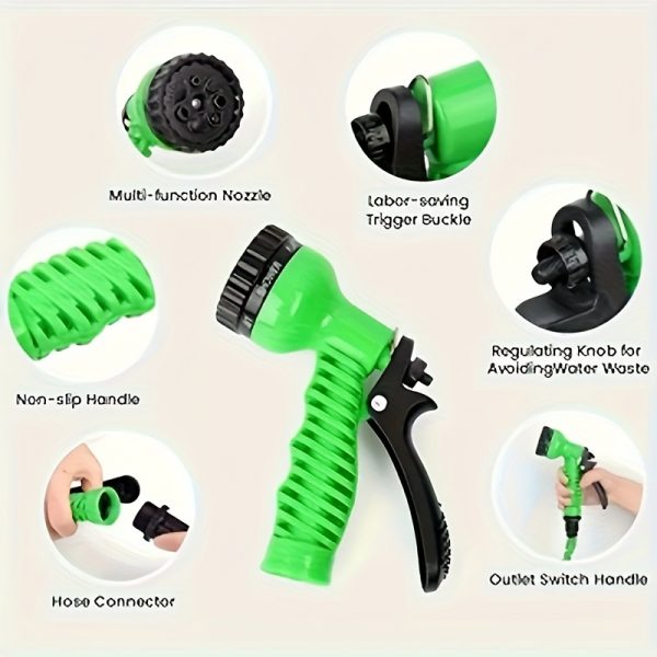 Le Meilleur Tuyau de Jardin Rétractable: Anti-Nœud & Connecteur Pratique - Parfait pour l'Irrigation et le Nettoyage! – Image 6