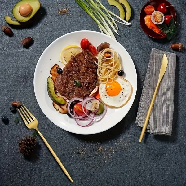 Ensemble de couverts dorés pour 12 convives - Élégance et durabilité pour vos repas gastronomiques – Image 6