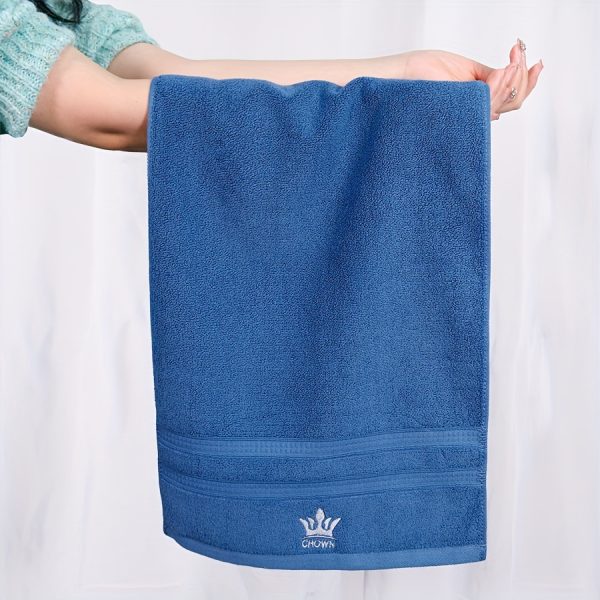 Ensemble de 6 serviettes 34x72 cms épaissies pour une utilisation domestique luxueuse dans la salle de bain – Image 3