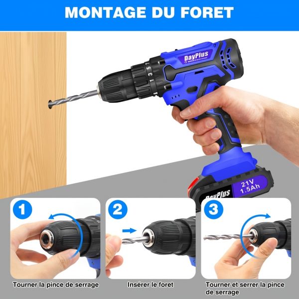 Pourquoi tout le monde parle de cette Perceuse-Visseuse avec Lumière LED ? Découvrez-le ici ! – Image 9