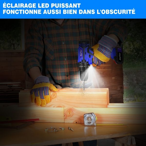 Pourquoi tout le monde parle de cette Perceuse-Visseuse avec Lumière LED ? Découvrez-le ici ! – Image 11
