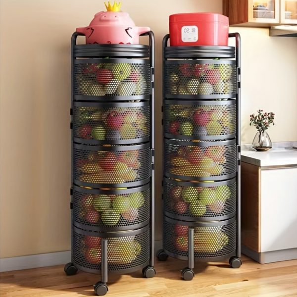 Découvrez l'Étagère Métallique Multicouche : Le Secret d'une Cuisine Organisée! – Image 2