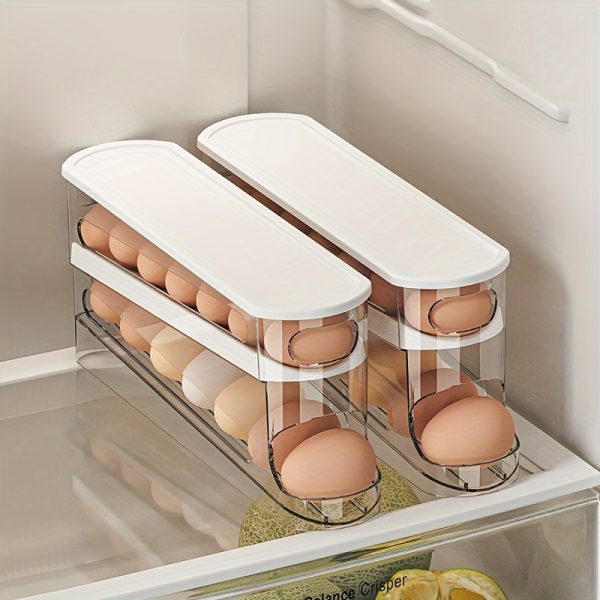 Boîte de Rangement pour Œufs: Économisez de l'Espace avec Style dans Votre Cuisine - 1 pièce
