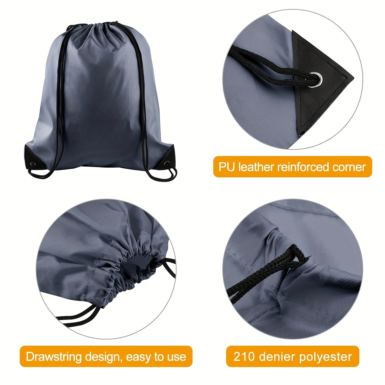 lot de Sac à Dos Unisexe 30 pièces (couleurs Noir, Bleu, Rouge Et Vert) avec Cordon de Serrage, Idéal pour le Sport et les Activités Extérieures - Image 5