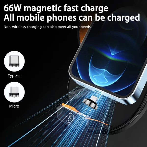 66W de puissance : la station de charge rapide pour tous vos smartphones Samsung, Iphone, xiaomi – Image 4