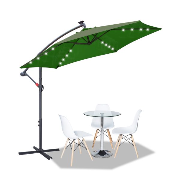 Éblouissant! Le Parasol avec Lumière et Support: Idéal pour les Soirées d'Été – Image 7