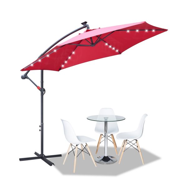Éblouissant! Le Parasol avec Lumière et Support: Idéal pour les Soirées d'Été – Image 8