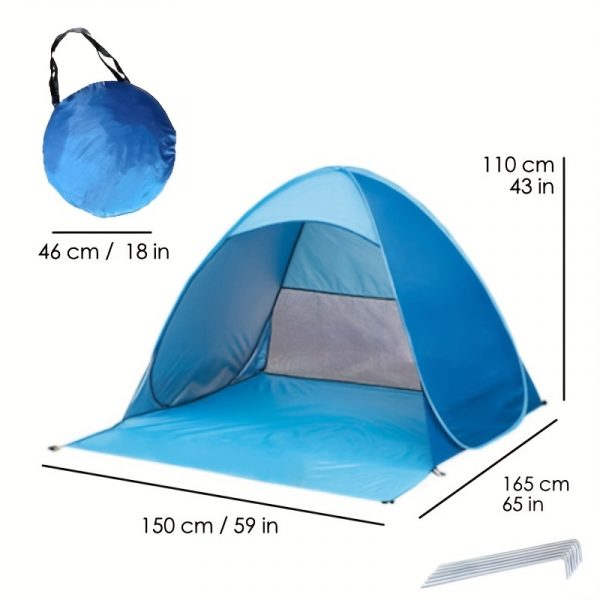 Découvrez la Tente Pop-Up Légère : Votre Abri de Plage Ultime pour 2 Personnes – Image 7