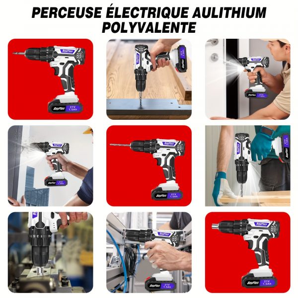 Équipez-vous pour le bricolage : 29 accessoires avec la perceuse - visseuse électrique 45Nm – Image 5
