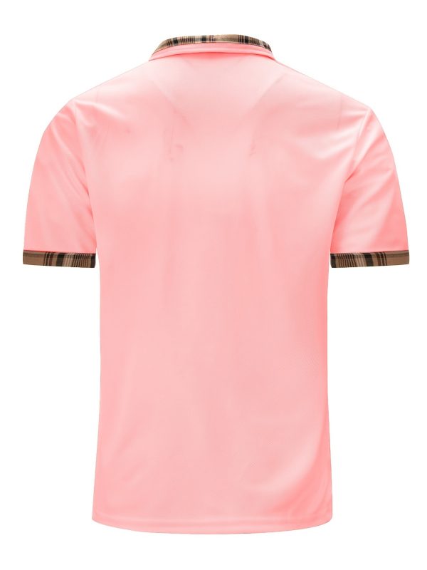 Découvrez la Chemise Polo Parfaite pour l'Été : Élégance Décontractée avec Détail à Carreaux – Image 7