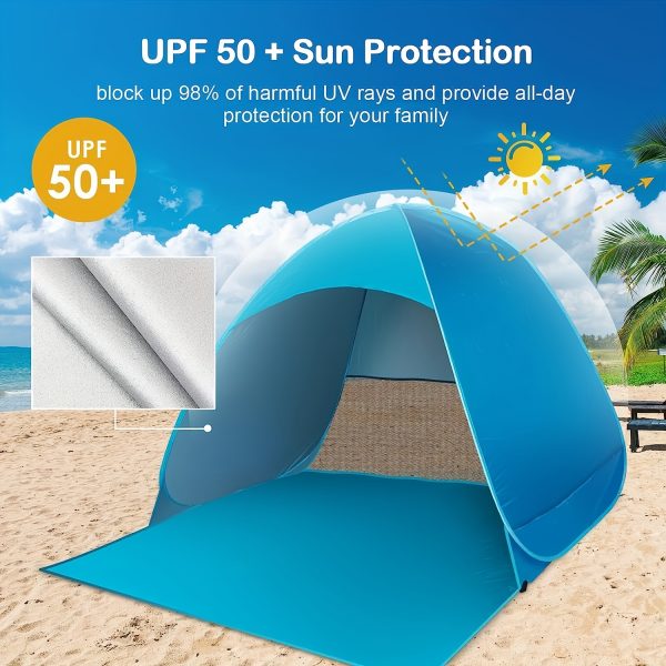 Découvrez la Tente Pop-Up Légère : Votre Abri de Plage Ultime pour 2 Personnes – Image 2