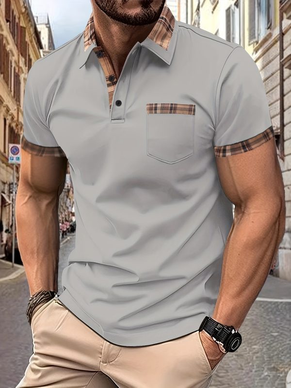 Découvrez la Chemise Polo Parfaite pour l'Été : Élégance Décontractée avec Détail à Carreaux – Image 4