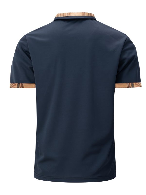 Découvrez la Chemise Polo Parfaite pour l'Été : Élégance Décontractée avec Détail à Carreaux – Image 8