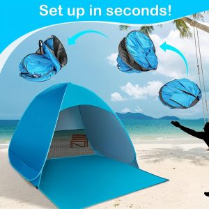Découvrez la Tente Pop-Up Légère : Votre Abri de Plage Ultime pour 2 Personnes