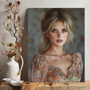 La Magie de la Princesse Diana chez Vous : Une Œuvre d'Art Unique à Découvrir!. dim :  30.48 x 40