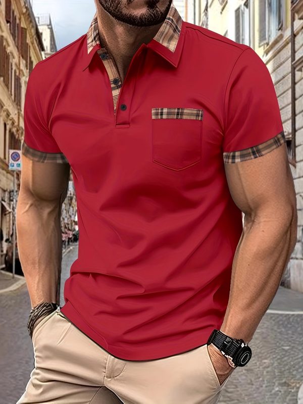 Découvrez la Chemise Polo Parfaite pour l'Été : Élégance Décontractée avec Détail à Carreaux – Image 6