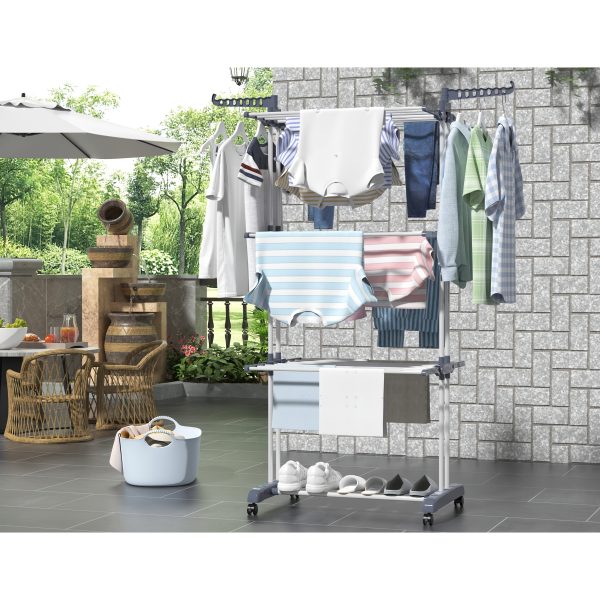 Découvrez le Grand Étendoir à Linge Pliable : Un Must-Have pour Tous vos Vêtements – Image 6