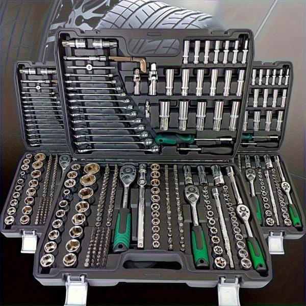 216 pcs - Découvrez la boîte à outils ultime pour réparer voitures, motos et vélos sans batterie