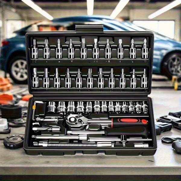 216 pcs - Découvrez la boîte à outils ultime pour réparer voitures, motos et vélos sans batterie – Image 4