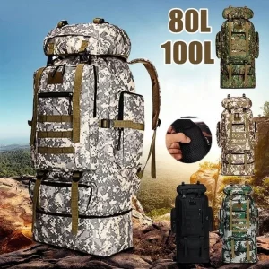 "Découvrez le Sac à Dos Militaire 100L : Le Meilleur Compagnon pour vos Aventures Outdoor