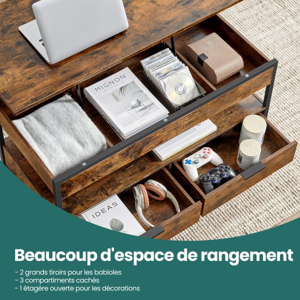 Découvrez la Table de Salon Révolutionnaire avec Tiroirs Cachés – Image 4