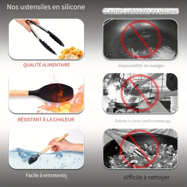 44 pièces Les Essentiels en Silicone qui Rendent la Cuisine Un Jeu d’Enfant – Image 12