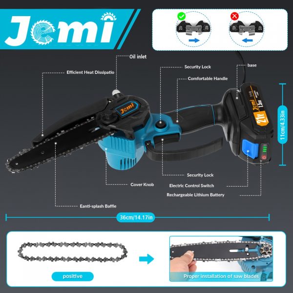 La Scie à Chaîne Jemi Tool Mini : Votre Meilleur Allié pour un Jardin Parfait – Image 4