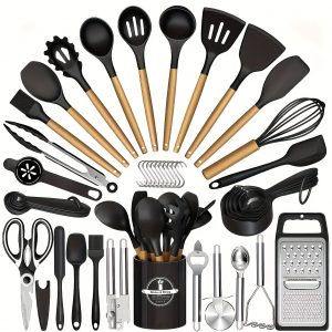 44 pièces Les Essentiels en Silicone qui Rendent la Cuisine Un Jeu d’Enfant
