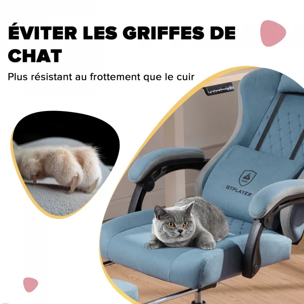 Découvrez la chaise de jeu GTPLAYER : le confort ultime pour vos longues sessions – Image 3